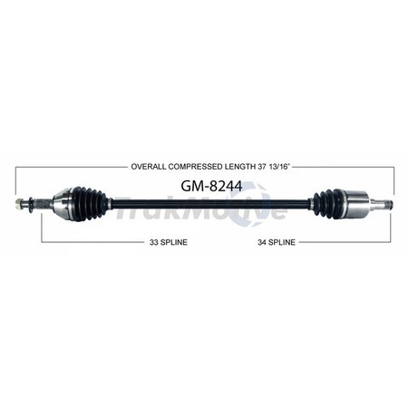 SURTRACK AXLE Cv Axle Shaft, Gm-8244 GM-8244